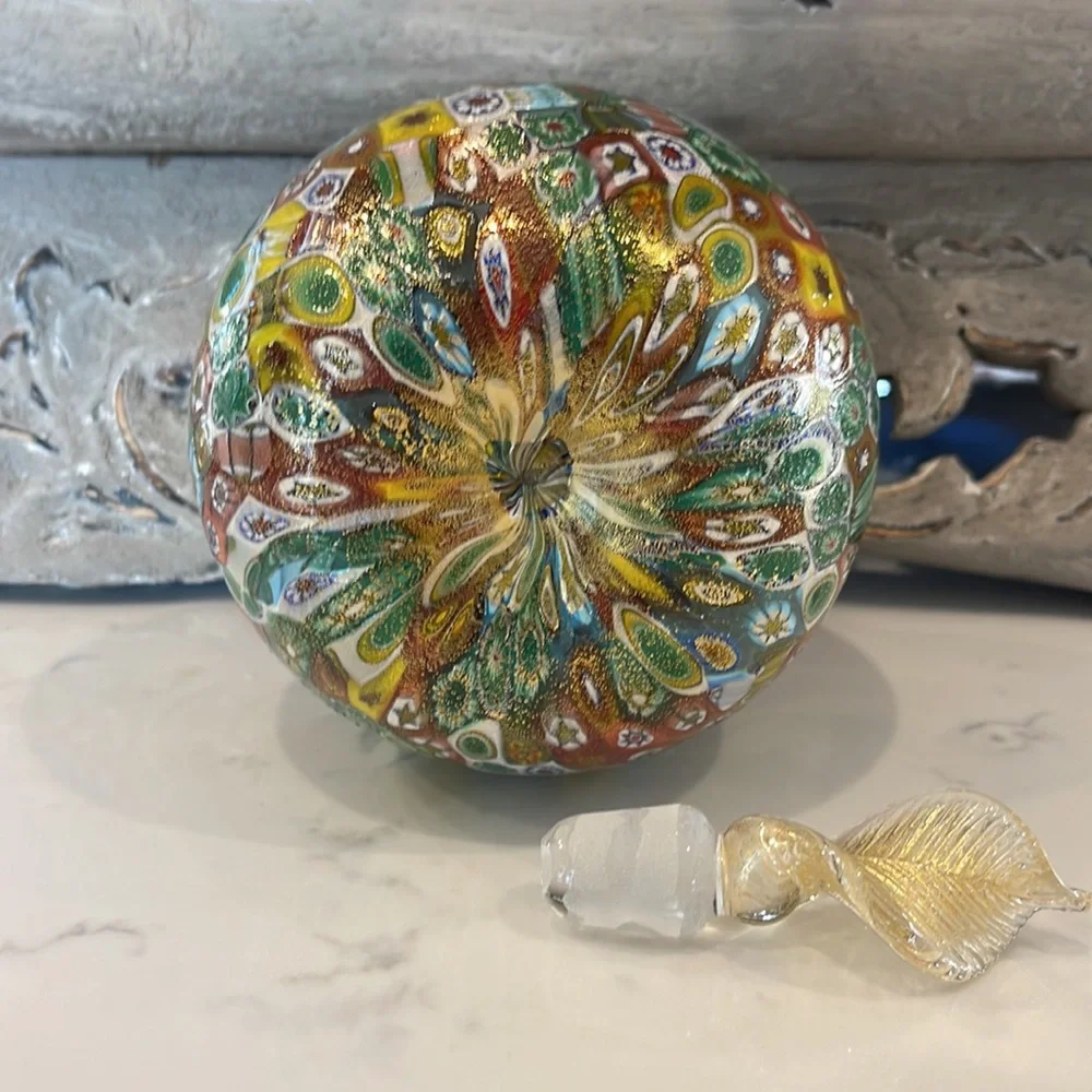 Murano Glass Vase with Stopper - Picture 2 of 3